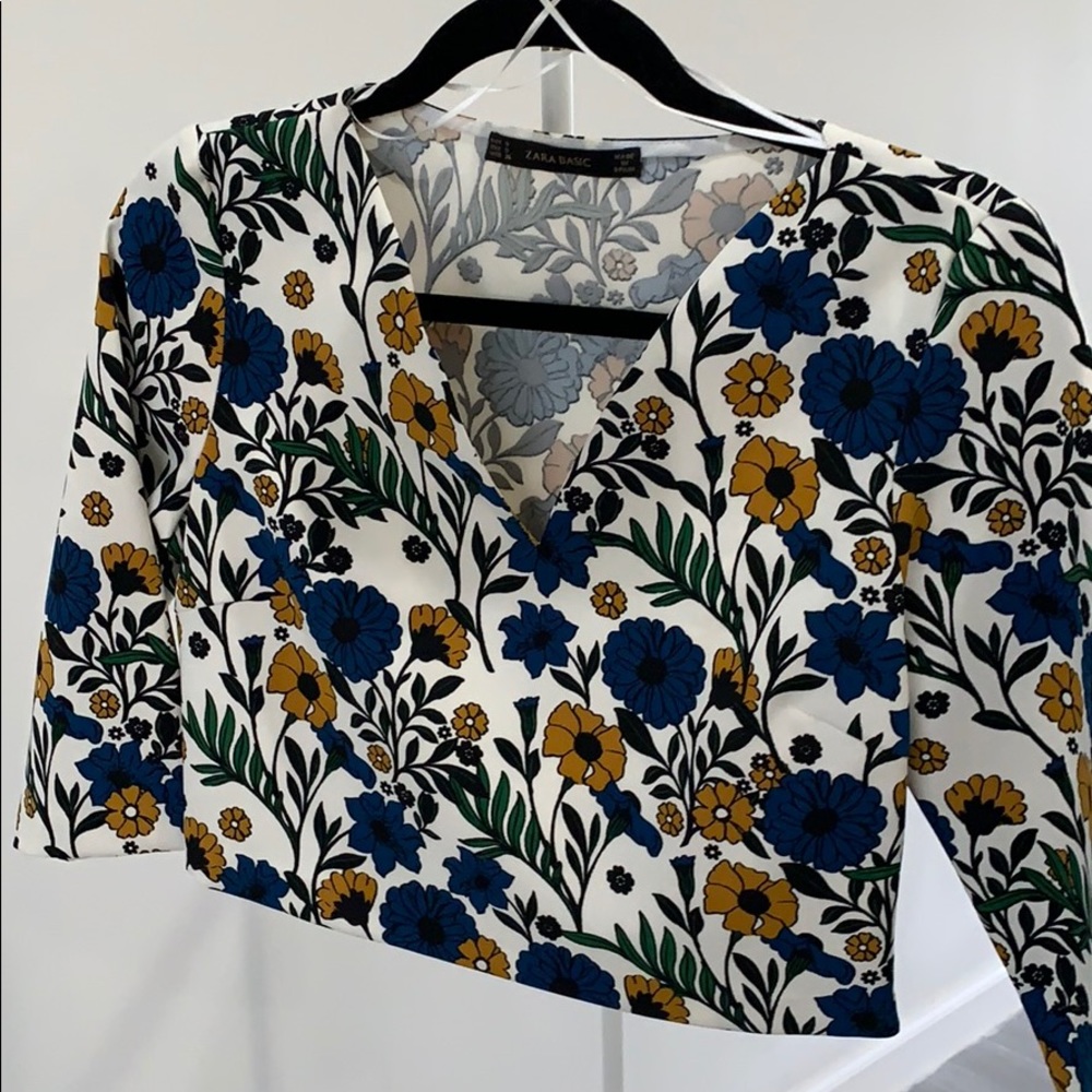ZARA crop top and skirt set .
